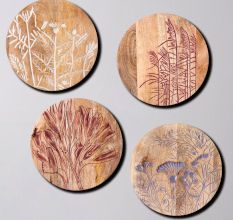 Whispering Woods Wall Plate Set of 4